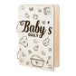 SUPERDANT Babys Daily Greeting Card Holder Organizer Baby Memory Book Wooden Card Keeper Binder Baby Journal Cards Keeper Photo