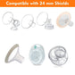 Loveishere 15Mm Flange Inserts Compatible With Medela/Tsrete/Momcozy S9 S10 S12 Wearable Cups & Spectra S1 S2, 24Mm Breast Pump