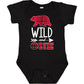Inktastic Plaid Bear Wild And 1 With Arrow Baby Bodysuit, 0040 Black, 18 Months