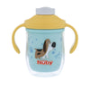 Nuby 2-in-1 Insulated Toddler Cup with 360 Weighted Straw & Hard Spout - 7 oz - Leak-Resistant with Easy Grip Handles - 4+ Month