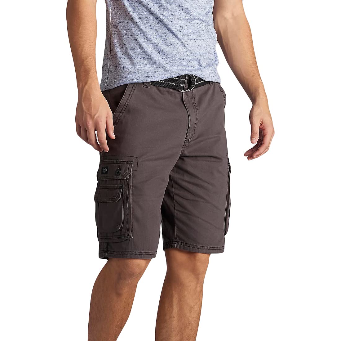 Lee Mens Dungarees New Belted Wyoming Cargo Shorts, Shiner, 33 Us