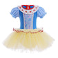 DYMCII Baby Girls Snow White Princess Ballet Dress Leotards Skirted Tutu Kids Halloween Xmas Party Fancy Costume