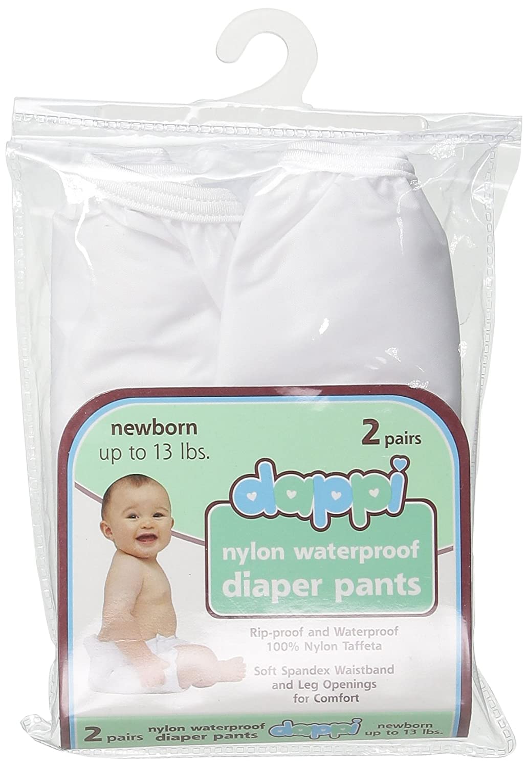 Reusable Waterproof 100% Nylon Taffeta Diaper Pants for Potty Training & Swimming, Leak-Proof & Rip-Proof, Large (Fits 26 - 31 l