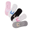 Missby GirlS Cute Animal Printed AntiSlip Cotton Loafer Socks (MultiColoured)  Pack Of 5 Pairs