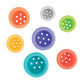 Nuby Stacking Soft Silicone Cups Interactive Toy, Promotes Coordination, Seven Piece (Colors May Vary)