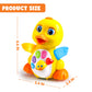 JOYIN Baby Toys Duck, Infant Musical Toys 18+ Months, Tummy Time Toys with Music & Lights, Light Up Learning Toys, Dancing Crawl