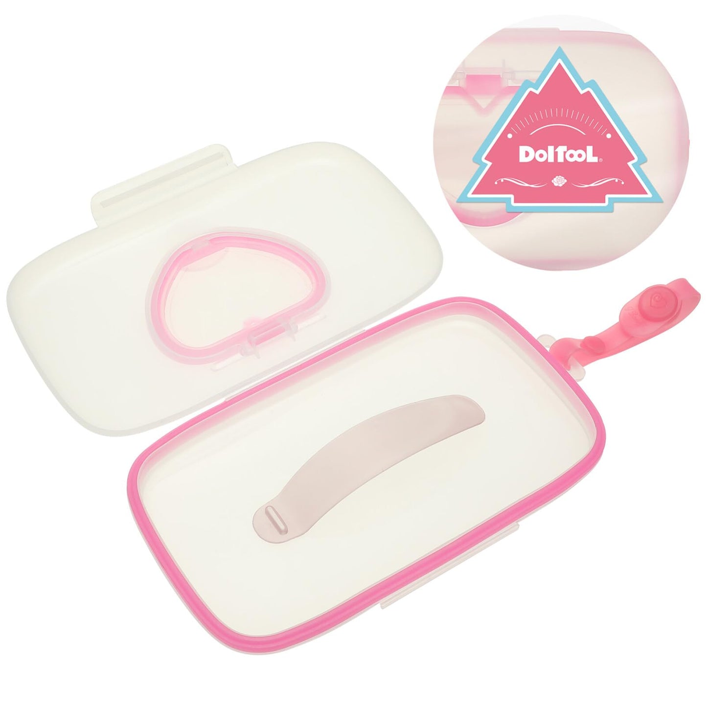 Wipes Dispenser For Travel, Portable Wipe Holder Wipes Container Refillable Diaper Wipe Case For Travel Outdoor Cars Wipes Pouch