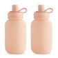 mushie Silicone Puree Pouch 2-Pack | 5 oz Reusable Baby Food Pouches (Blush)