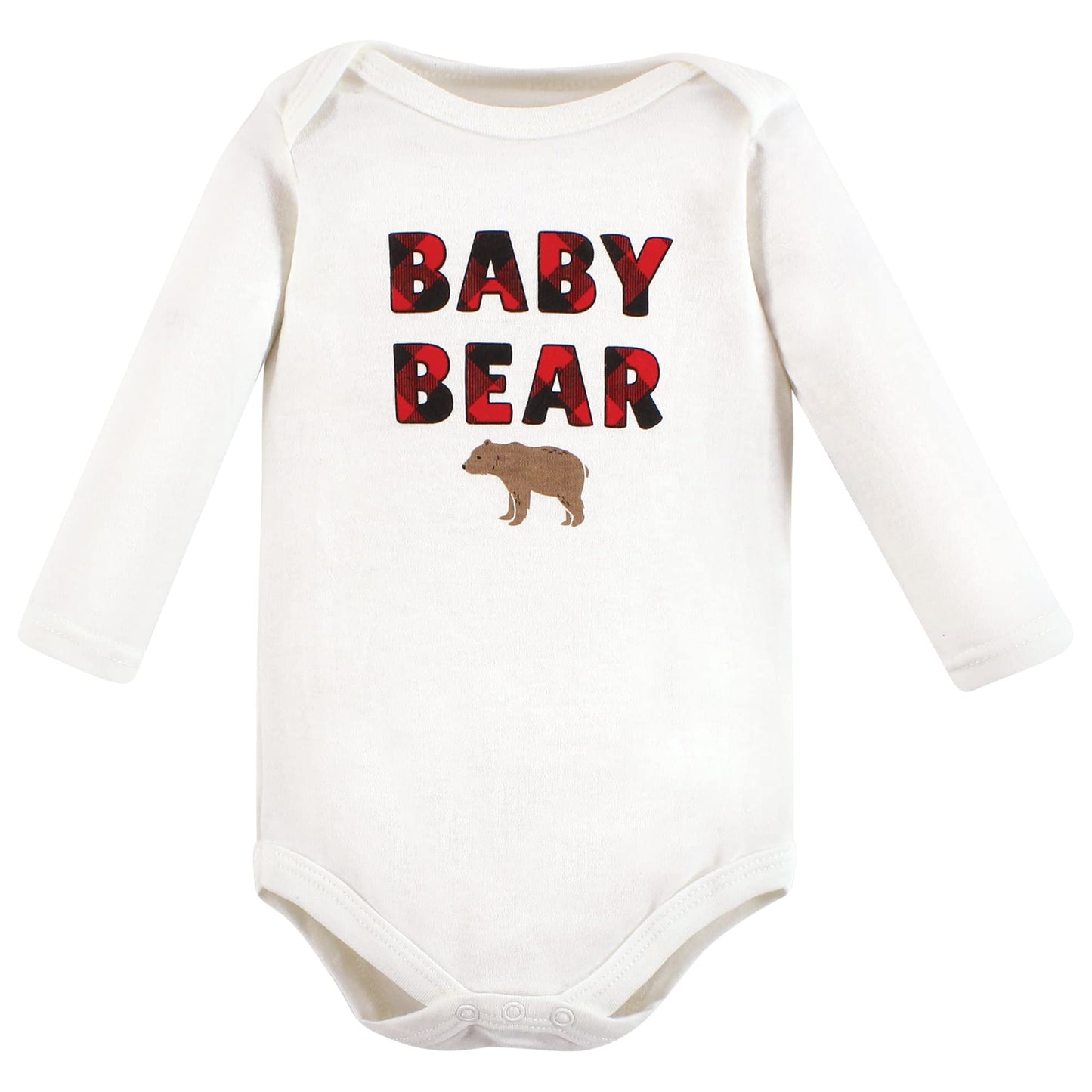 Hudson Baby Unisex Baby Cotton Long-Sleeve Bodysuits, Brown Bear 7-Pack, Newborn