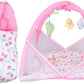 Bantoo Baby Bed Bedding Set for New Born Baby | Play Gym | Mosquito Net | Playing Mat | Mattress | Carry | Boys & Girls | Gift C