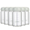 COMI Wide Neck Glass Breastmilk Collection n Storage Bottle, 6oz with Screw Ring Sealing Disk; Re-markable Sealing Disc. BPA Fre
