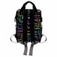 Artsadd Personalized Nappy Bag Large Capacity Baby Diaper Bags, Customized Text Daypack Custom Monogrammed Diaper Backpack For D
