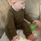 Eghunooy Baby Boy Girl Solid Color One Piece Romper Jumpsuit Outfits Clothes (Newborn) Army Green