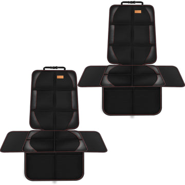 Car Seat Protector, 2 Pack Of Seat Protectors, Thickest Padded 600D Fabric Padding, Waterproof, Durable, Anti Slip Backing, Chil