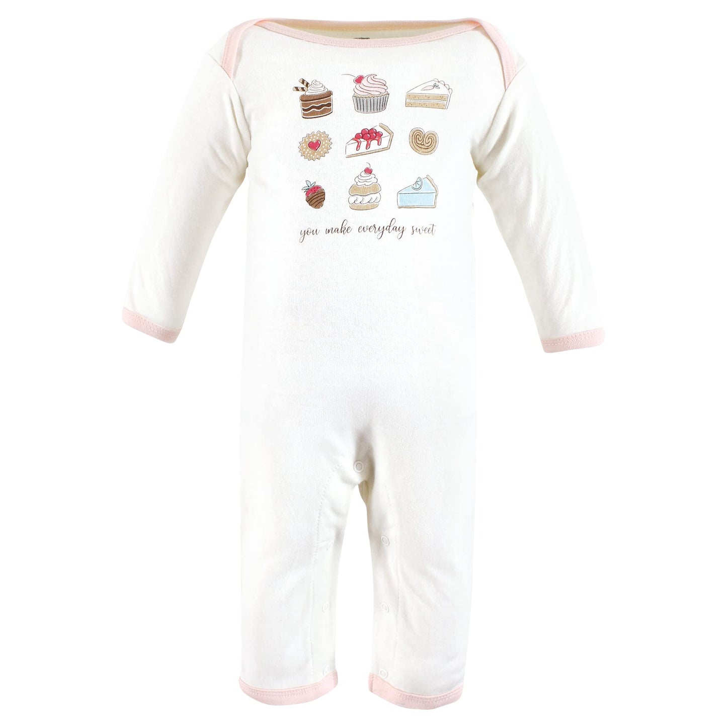 Hudson Baby Unisex Baby Cotton Coveralls, Sweet Bakery, 6-9 Months