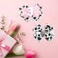 Birthday Hair Clips For Baby Girls - 2Pc Cow Print Bow With White Number Hair Clips For 3Rd Birthday Baby Bow Party Decorations