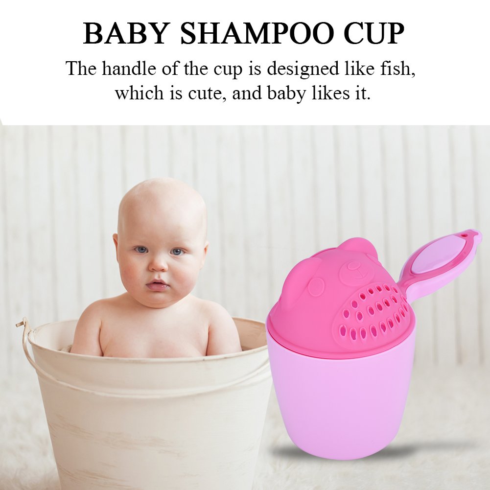 Zerodis Shampoo Cup, Baby Shampoo Cup Cute Kids Wash Hair Bathing Flusher Cup Protection Eye Rinse Cup For Infant Toddler Childr