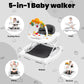 Boyro Baby 5-In-1 Baby Walker, Baby Walkers For Boys Girls 6-18 Months, Foldable Activity Walker, Toddler Infant Walker With Bou