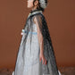 Fkkfyy Big Girl Cape Cloak Dresses Coat Matching Princess Wedding Birthday Party Halloween Star Sequins Cape Summer Cloaks Costu