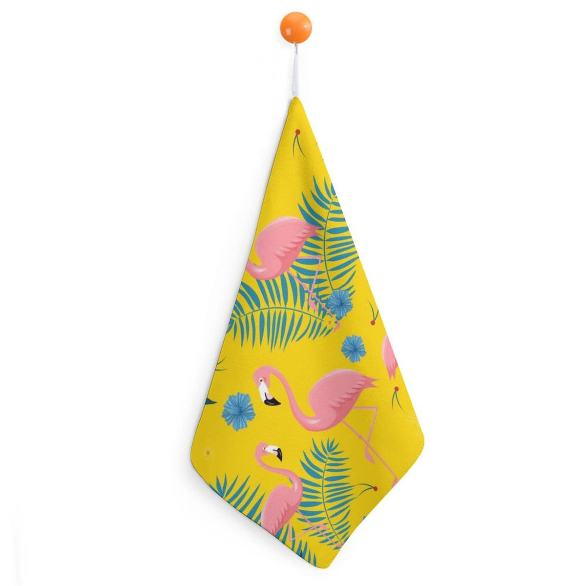 Superfine Fiber Hand Towels Plant Flamingo Yellow Baby Infant Kids Washcloths Hand Towels Durable Highly Absorbent Soft Washclot