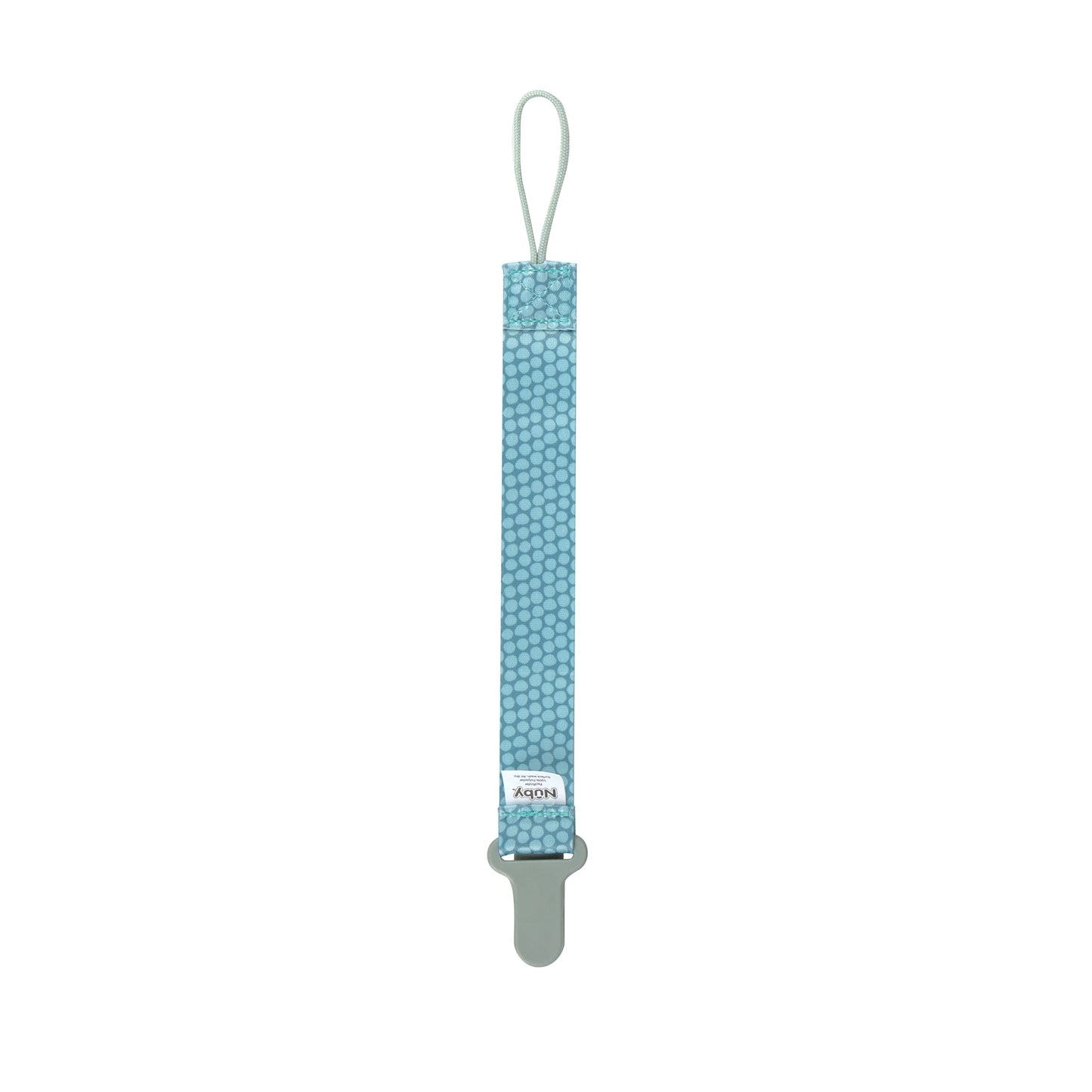 Nuby Pacifinder Baby Pacifier Clip - (2-Pack) - Pacifier Holder Clip With Convenient Hook Loop - Green Dots And Gray Arrows