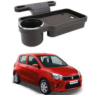 Oshotto (FT04) Foldable Car Auto Headrest Rear Back Seat Table Drink Food Cup Tray Holder Compatible with Maruti Suzuki Celerio
