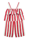 A.T.U.N. (All Things Uber Nice) GirlS Cotton Above The Knee Jumpsuit (Grom Fic_RedWhite_23 Years)