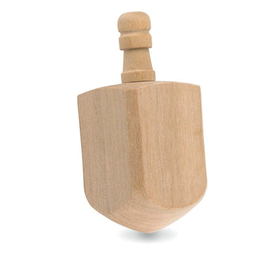 Wooden Dreidels Unfinished, Large 2-1/2 X 1 Inch, Pack Of 25 Blank Wooden Dreidels To Paint, Perfect For Hanukkah Decorations, C