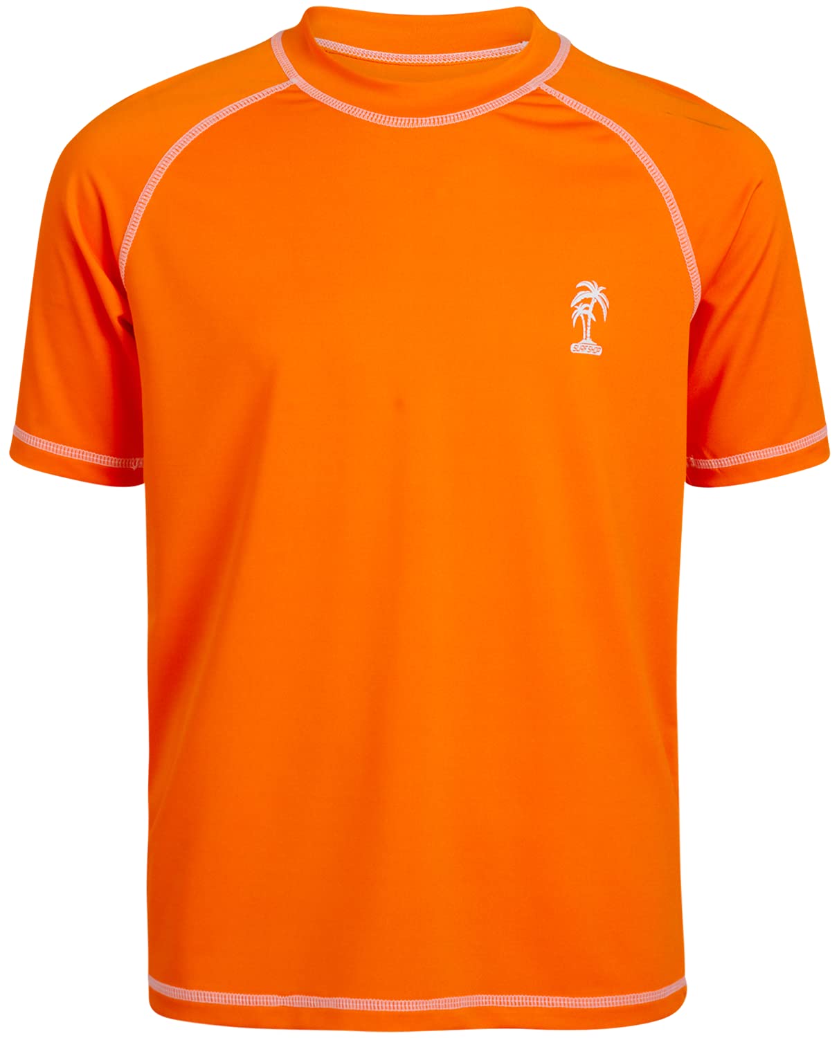 Ixtreme Boys' Palm Tree Infant Rash Guard, Orange, 12M