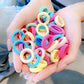 Tesvyns 300Pcs Baby Hair Ties Cotton Toddler Hair Ties For Girls And Kids, Kids Seamless Hair Bands Ponytail Holders(Multiple Co