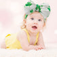 Qfv St.Patrick'S Day Baby Girl Bows Newborn Headband Infant Big Bows For Birthday/Baby Shower/Photography/Baby Gifts (Green & Fo