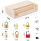 MIKNEKE Montessori Lock and Key Toy Set for Toddlers, Educational Locks and Keys Toy, Montessori Materials Homeschool Preschool