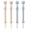 Yiveko Pacifier Clips For Baby One Piece Silicone Pacifier Holder Clips For Boys Girls Paci Binky Clips 4Pcs Pacifier Clip Anima