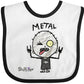 Inktastic Metal Face Baby Bib White And Black - Gus Fink Studios 2Ad0F