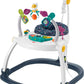 Fisher-Price Baby Bouncer Spacesaver Jumperoo Activity Center with Lights Sounds and Folding Frame, Astro Kitty