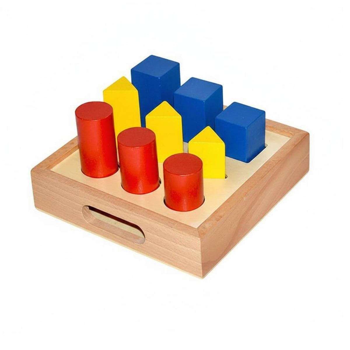 Apirily Early Education Height Matching Cylinder Game Logical Thinking Educational Geometric Solids Toy HandEye Coordination Co
