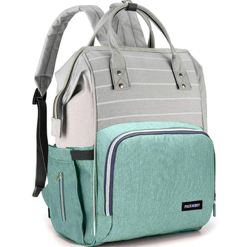 PACKNBUY Diaper Bag for Mothers for Travel, Hospital Baby Bag (Green)