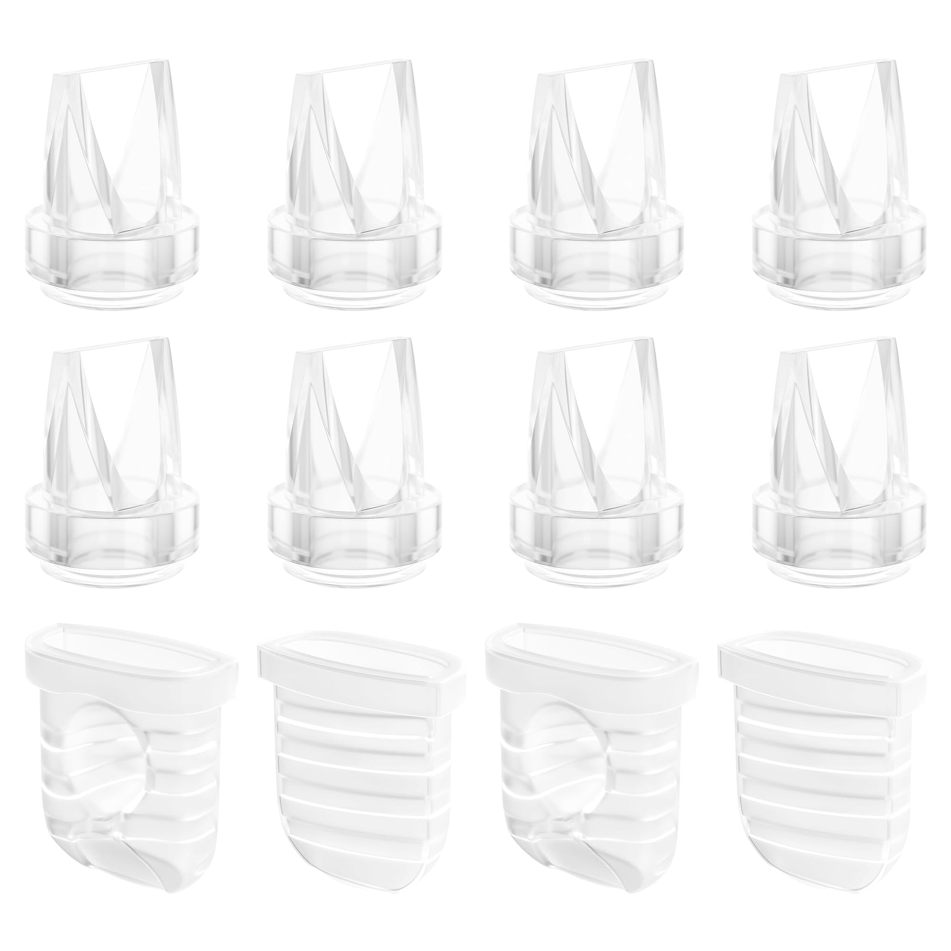 Gotocut Pump Parts For Lansinoh Discreet Duo Compatible With Lansinoh Discreet Duo Breast Pump Parts, Incl 8Pcs Duckbill Valves
