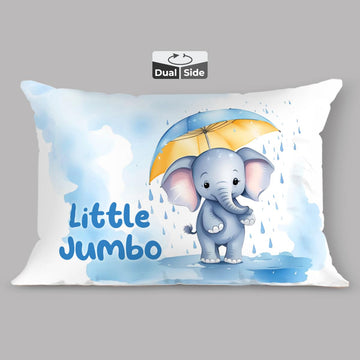 Brizberry Kids Pillow Cushion With Super Soft Fabric | Animal & Cartoon Prints | 12X18 Inches (Design 1)