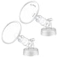 2X 11 Mm Maymom Two-Piece Wide Neck Pump Parts For Spectra S1/S2 Pumps; Incl Wide Mouth Flanges; Not Original Spectra Flange