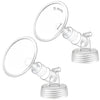 2X 11 Mm Maymom Two-Piece Wide Neck Pump Parts For Spectra S1/S2 Pumps; Incl Wide Mouth Flanges; Not Original Spectra Flange
