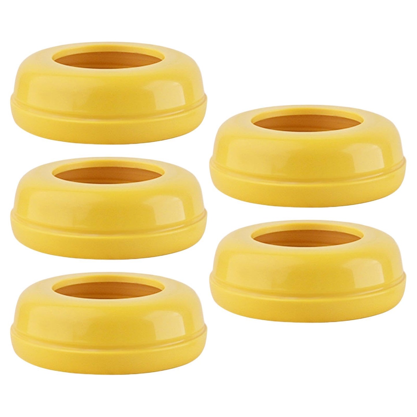 Replacement Collar Rings - Baby Bottle Screw Rings, Pack of 5 Replacement Screw Rings, Leak-Proof Baby Bottle Accessories Food-G