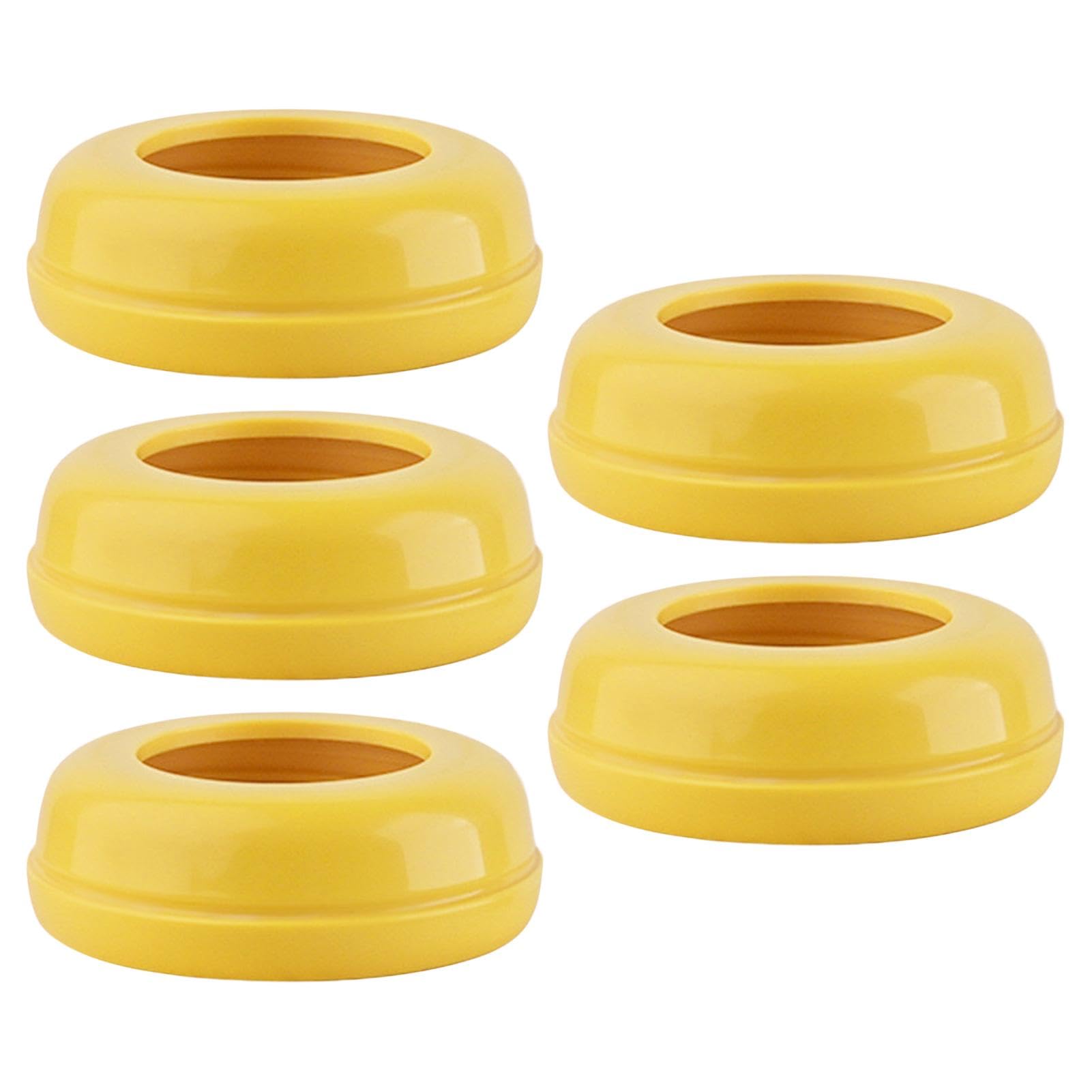 Replacement Collar Rings - Baby Bottle Screw Rings, Pack of 5 Replacement Screw Rings, Leak-Proof Baby Bottle Accessories Food-G