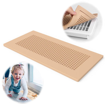 Kodomoore Baby Proof Vent Cover - Soft Silicone Child & Pet Proof, Catches Small Items, Protects Toes, Ensures Air Ventilation, 