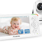 Firskids 5 Baby Monitor with Camera and Audio, No WiFi Travel Baby Monitor, Pan Tilt Zoom Baby Camera Monitor with 2-Way Talk, 3