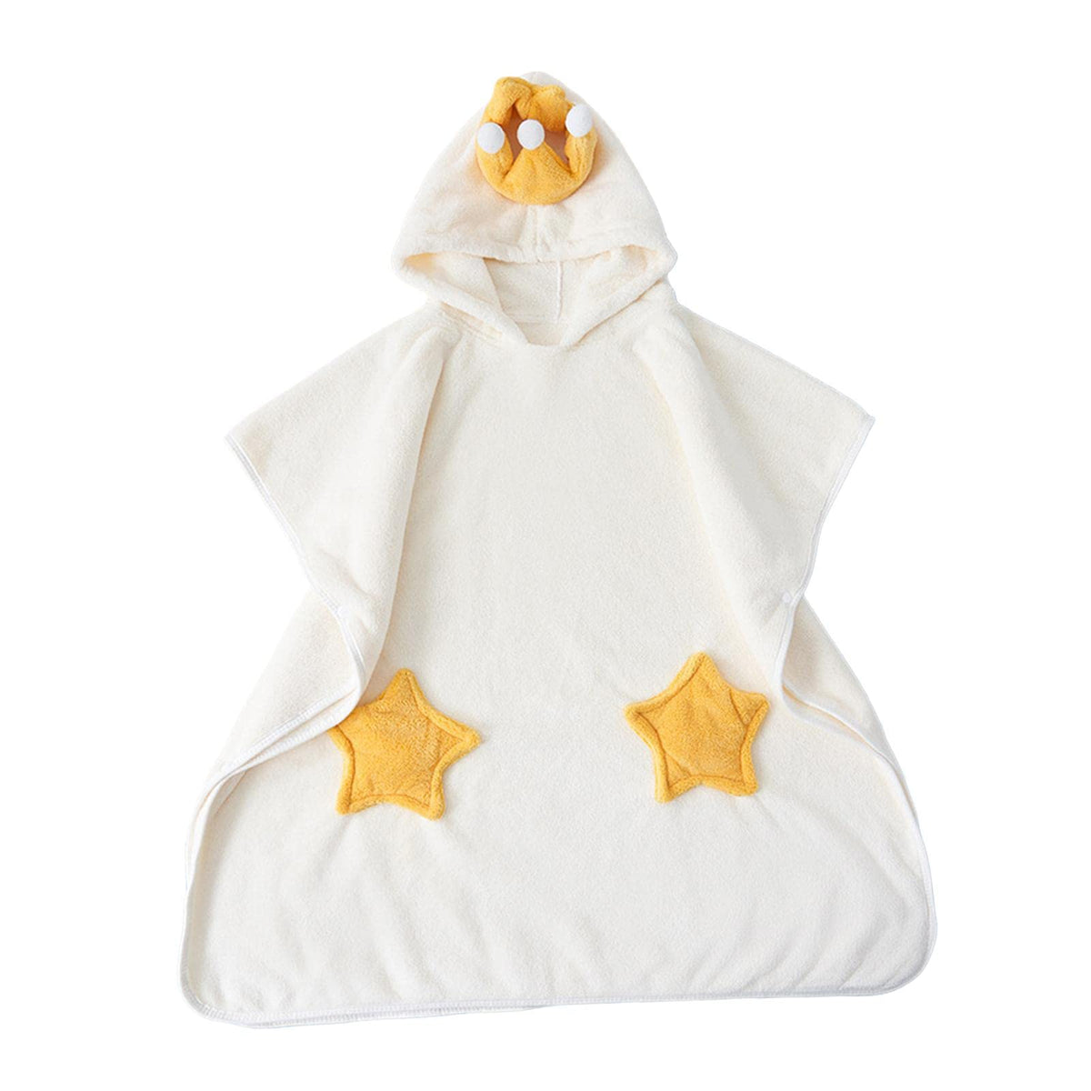 MERISHOPPBaby Hooded Bathrobe Baby wrap for Bath Pool Beach Shower Stylish White Size L|Baby|Bathing & Grooming|Towels & Washclo
