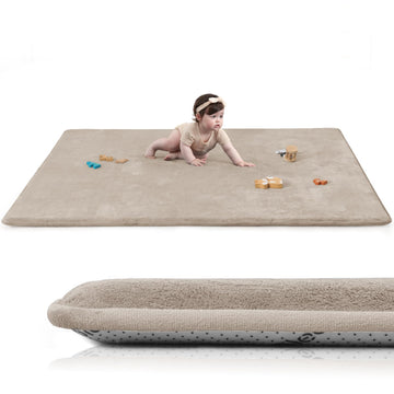 Baby Play Mat for Floor,Extra Large 59  71 Tummy Time Mat,Thicker Memory Foam Mats for Toddler,Infant,Kids,Water Repellent Ultra