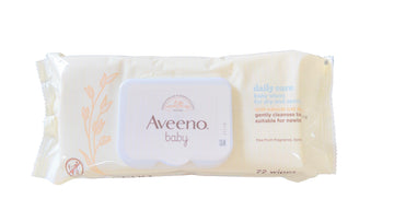 Aveeno Baby Daily Care Wipes - Cleanse Gently And Efficiently - Baby Wipes - Baby Essentials - 72 Wipes, Lid On Each Pack, Pack