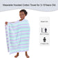 Voova & Movas Kids Hooded Bath Towels(3-10Years),Absorbent Quick Dry Lightweight Hooded Cotton Towel For Pool | Swim | Beach | B