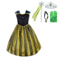 Dressy Daisy Litttle Girls' Ice Princess Sister Coronation Gown Birthday Halloween Christmas Fancy Party Costume With Accessorie